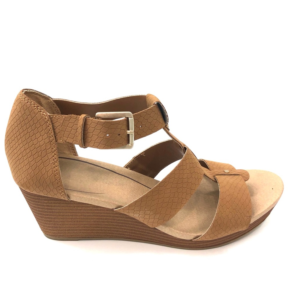 Dr. Scholl’s Barton Sandals a wedges Platform Brown Size 6.5 ($) 5057